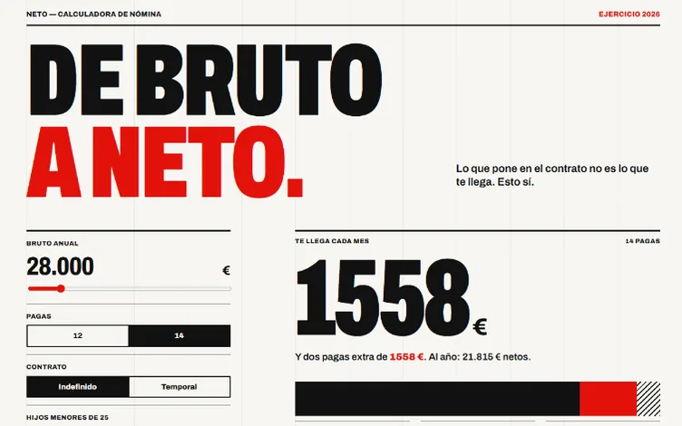 Captura de Neto: sueldo neto 2026